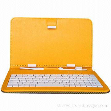 7-inch Tablet PC Case with Keyboard, Orange Color